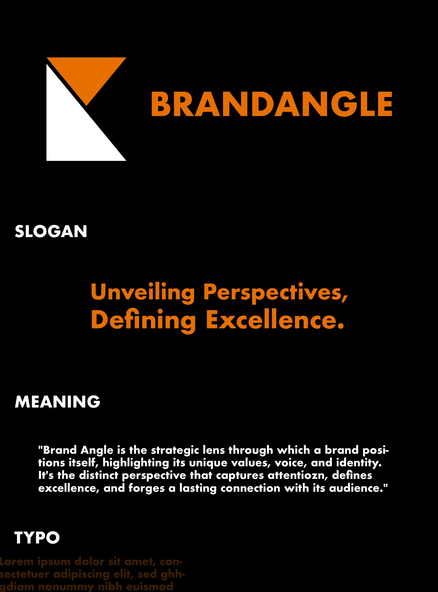 Brandangle — Brand identity artwork 1