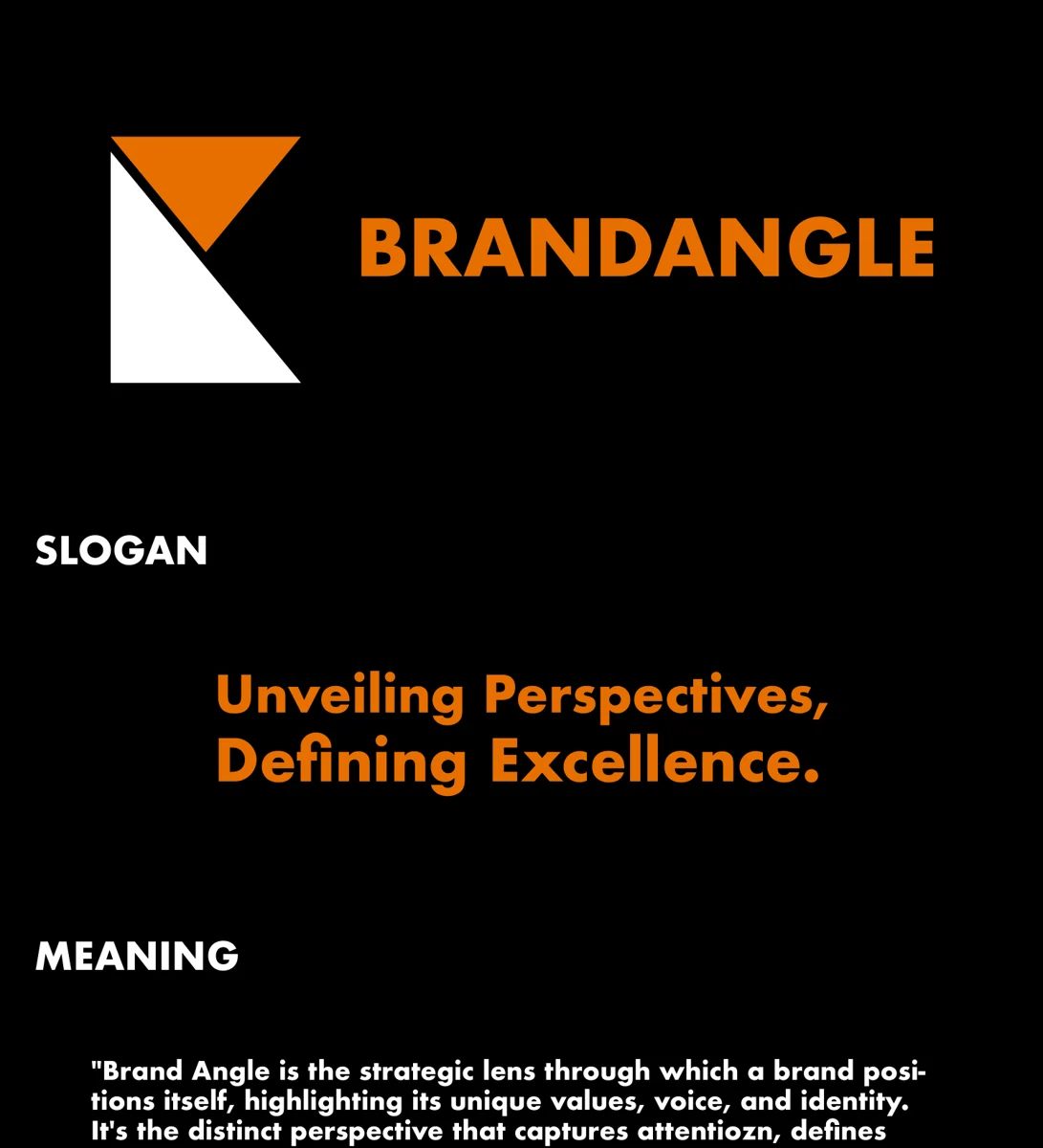 Brandangle — Brand identity & visual system